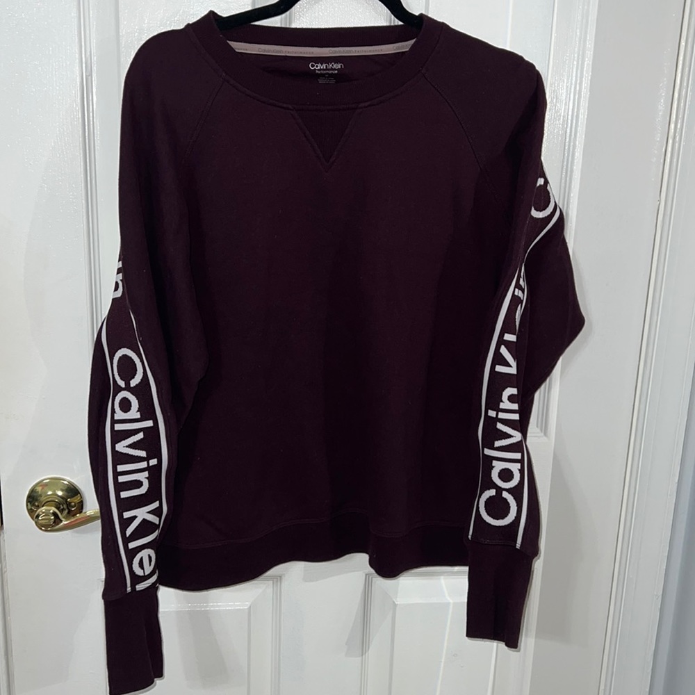 Calvin Klein Performance Merlot Sweatshirt | Size: M